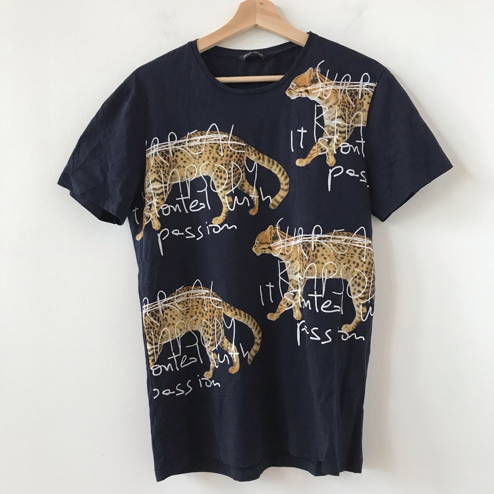 Antony Morato Surreal Rhapsody cat Tshirt